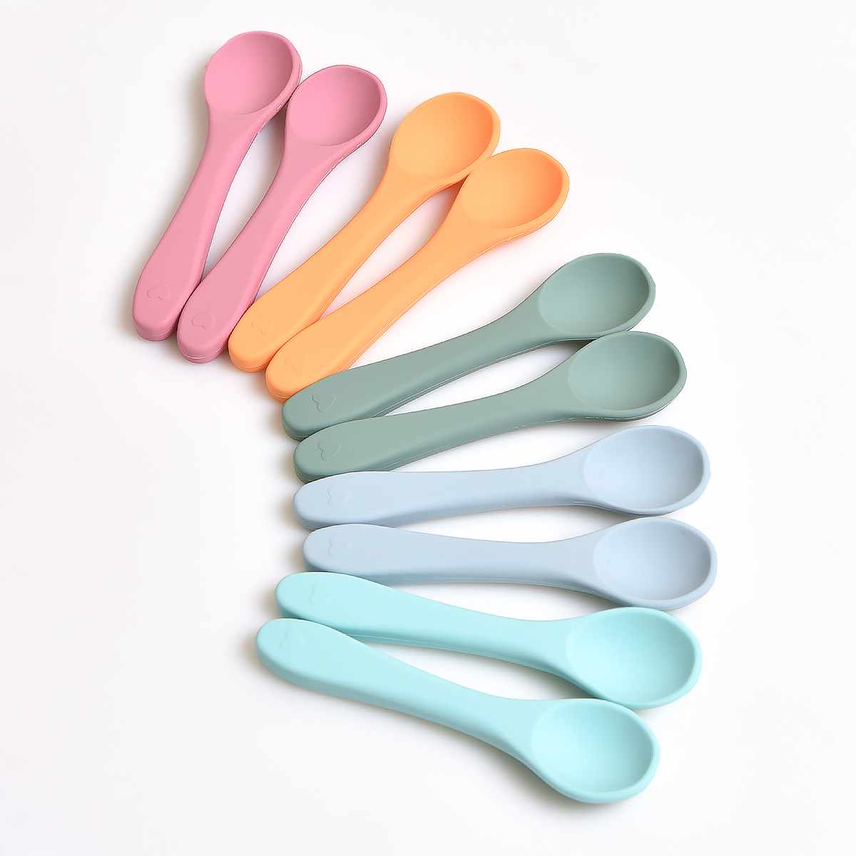 Baby Food Utensils - Soft Silicone Baby Feeding Spoon BPA