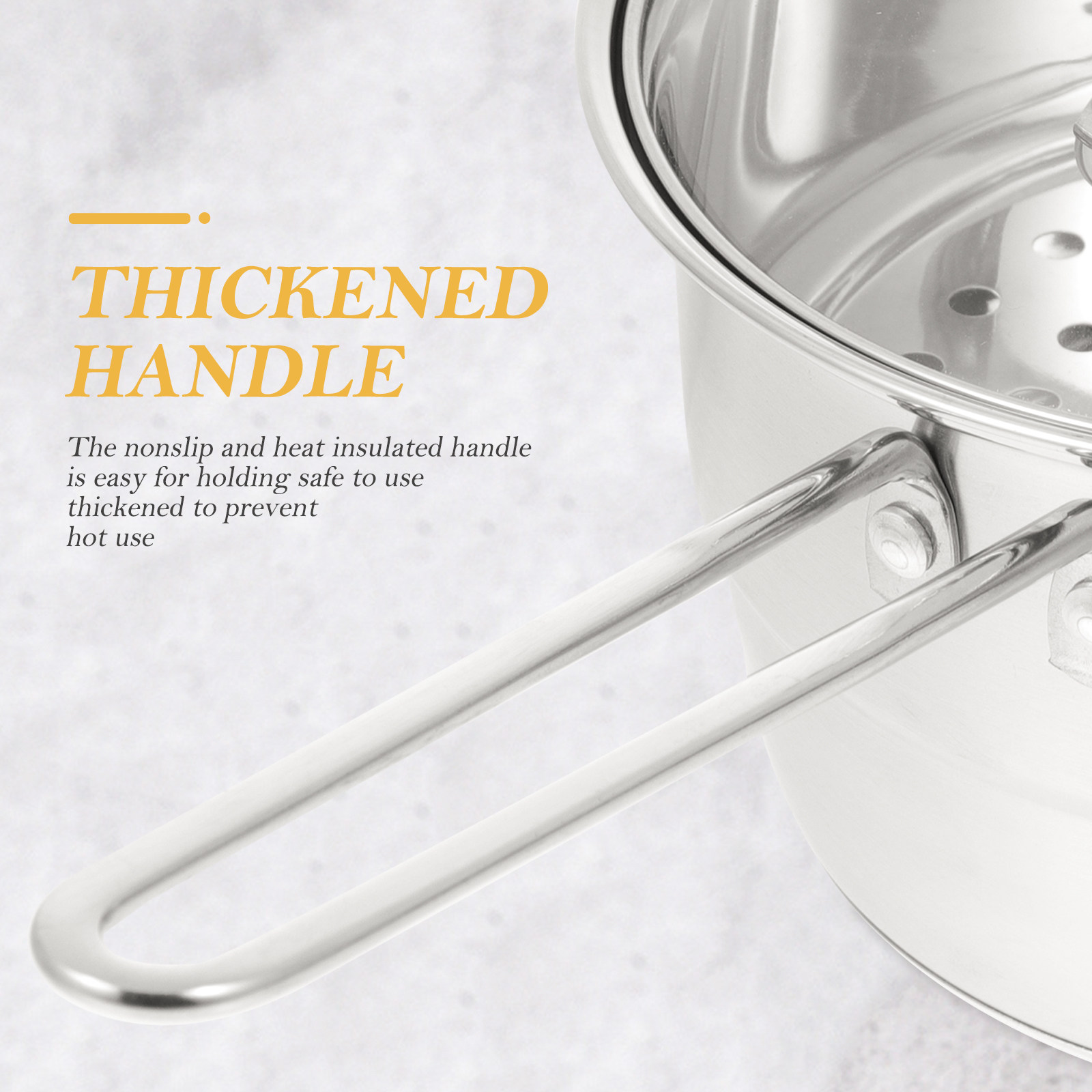 Baby Food Glass - 1Set Stainless Steel Milk Pot High