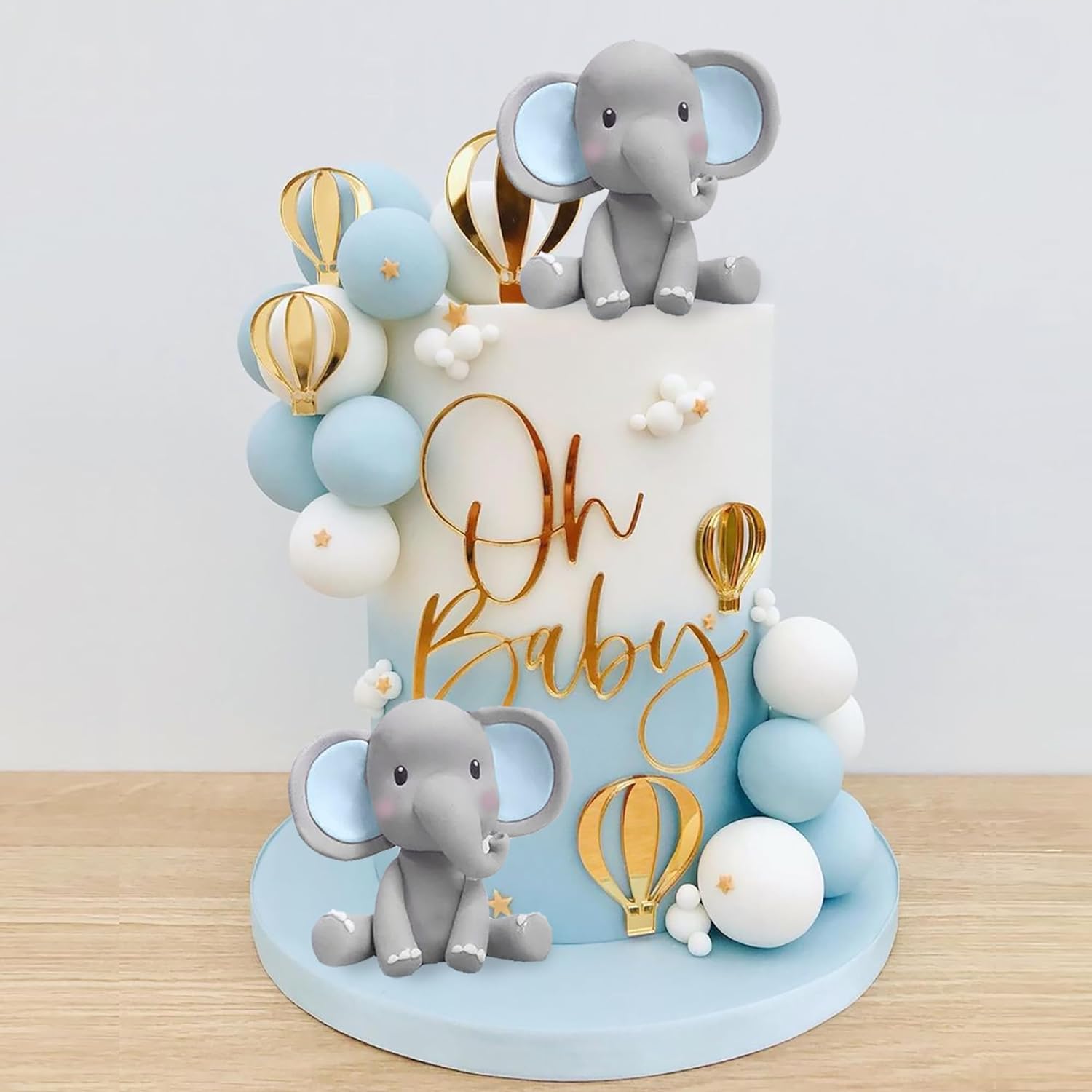 Baby Food Grinder - Elephant Cake Decoration Baby Cake Topper