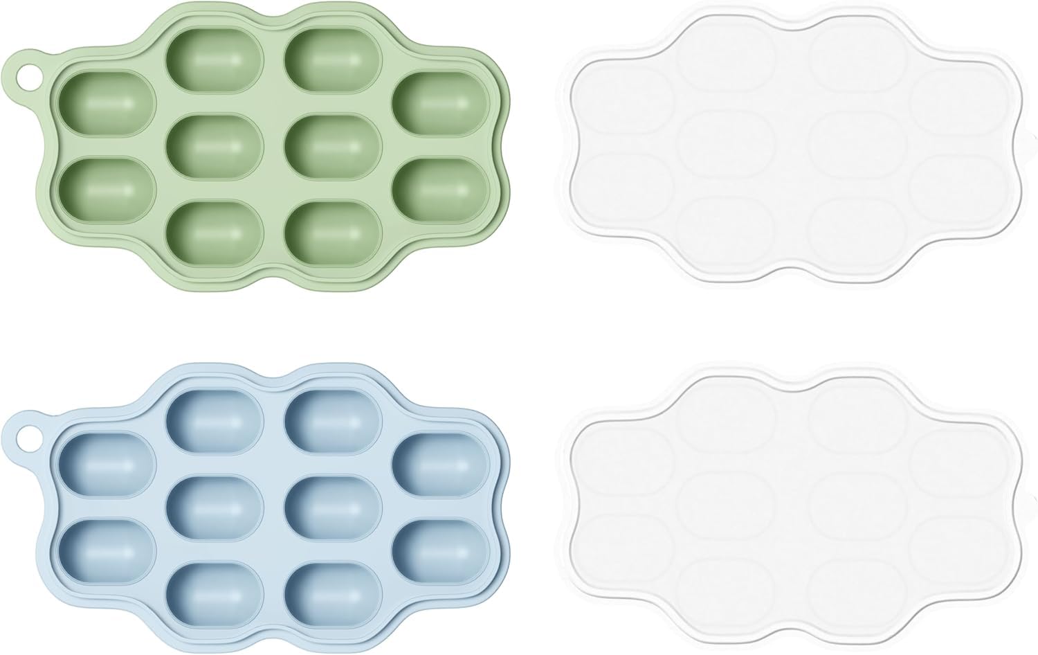 Baby Food Homemade - 2-Pack Silicone Baby Food Freezer Tray