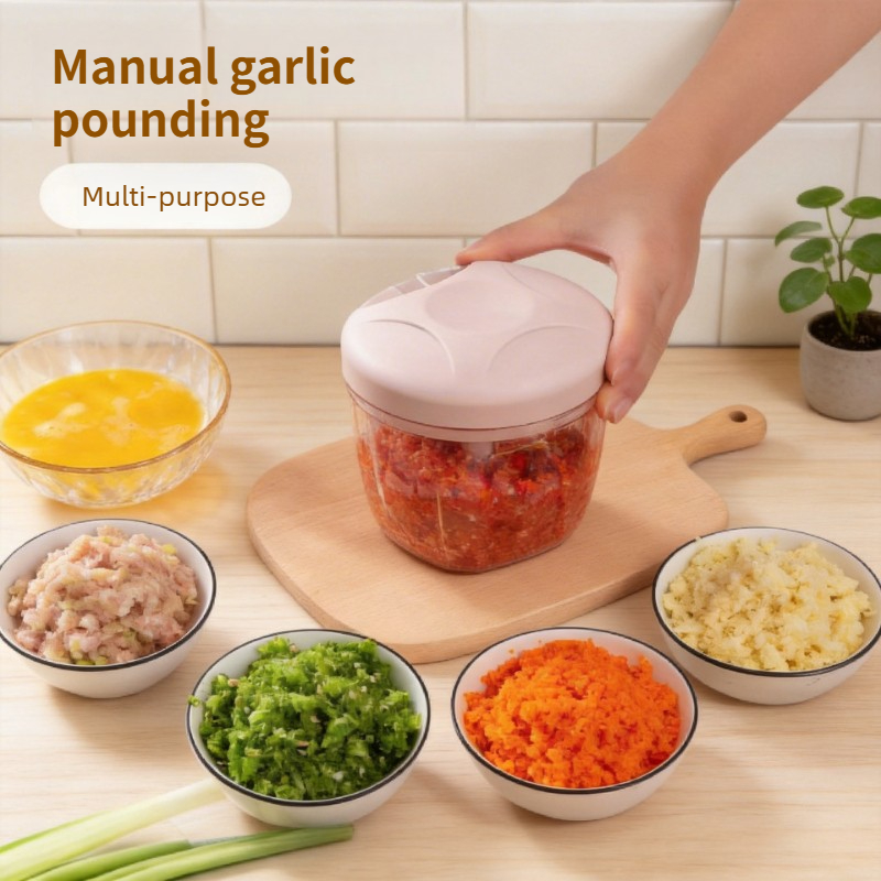 Baby Food Grinder - Large Manual Garlic Crusher Mincer Durable
