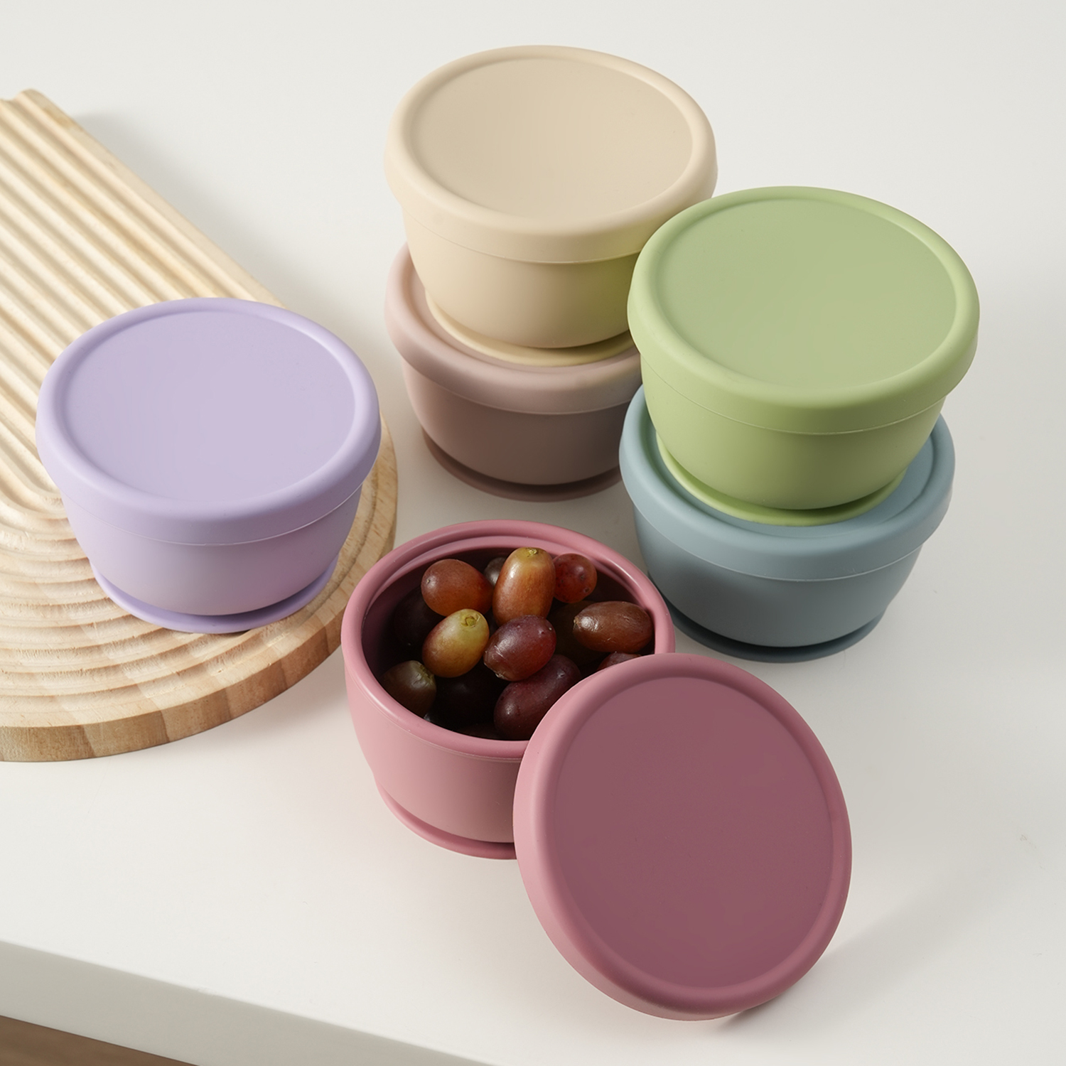 Baby Food Delivery - 1PC Silicone Baby Feeding Bowl With