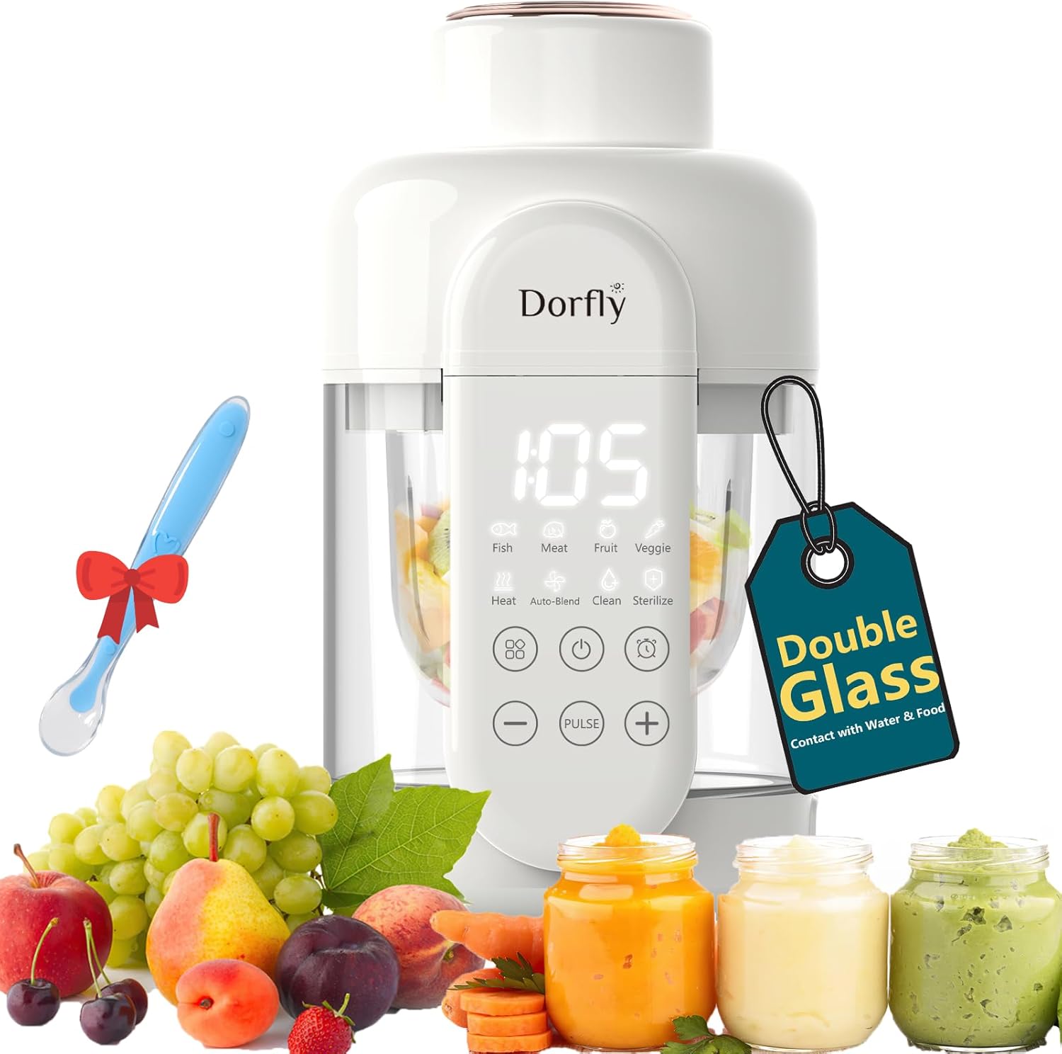 Baby Food Blender And Steamer - 9-in-1 Baby Food Maker: Glass Steamer
