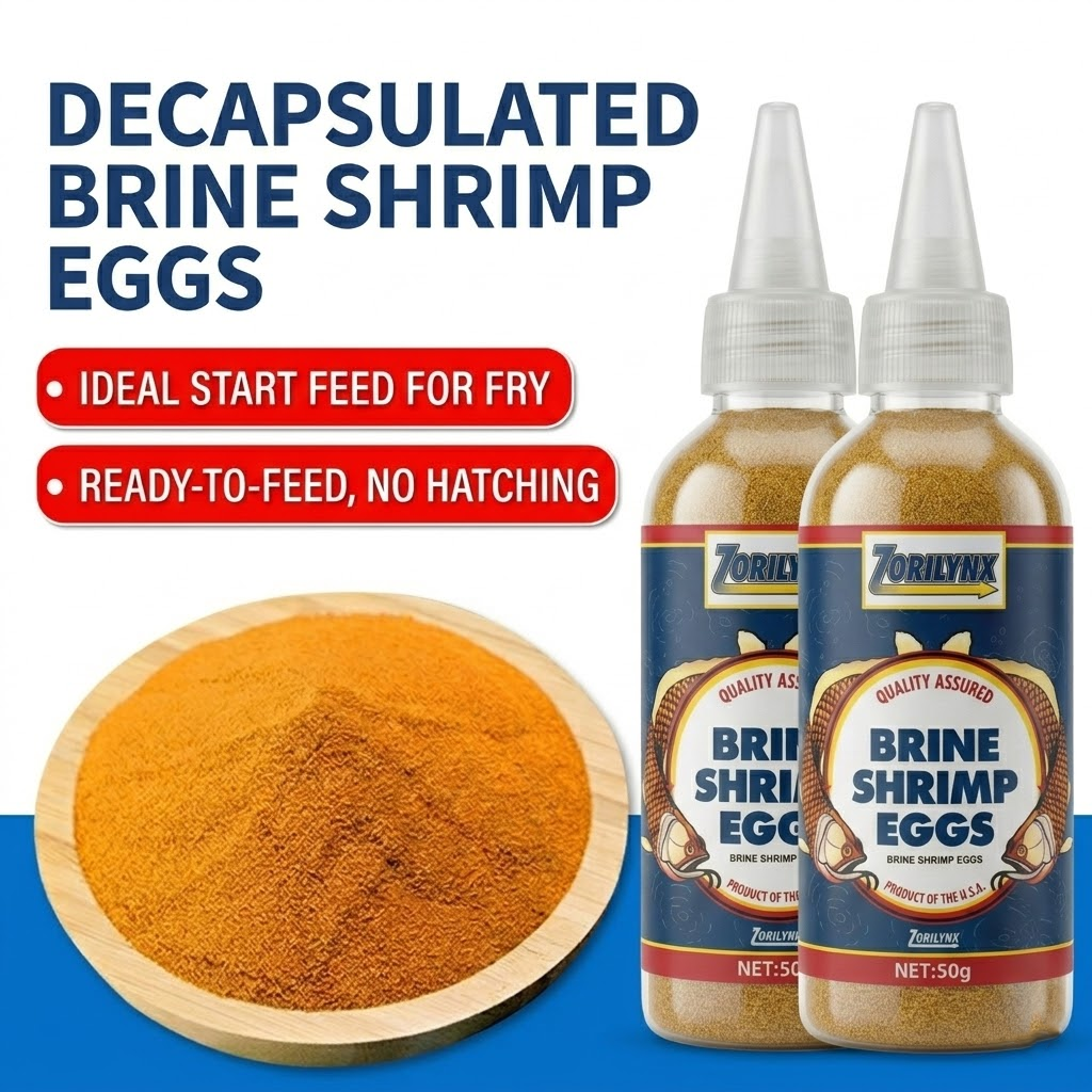 Baby Food With Protein - 50g Decapsulated Brine Shrimp Eggs No