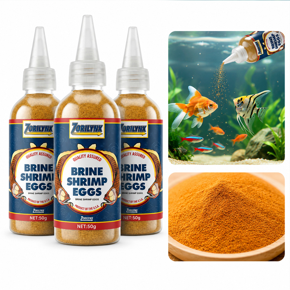Baby Food With Protein - ZORILYNX 50g Premium Brine Shrimp Eggs