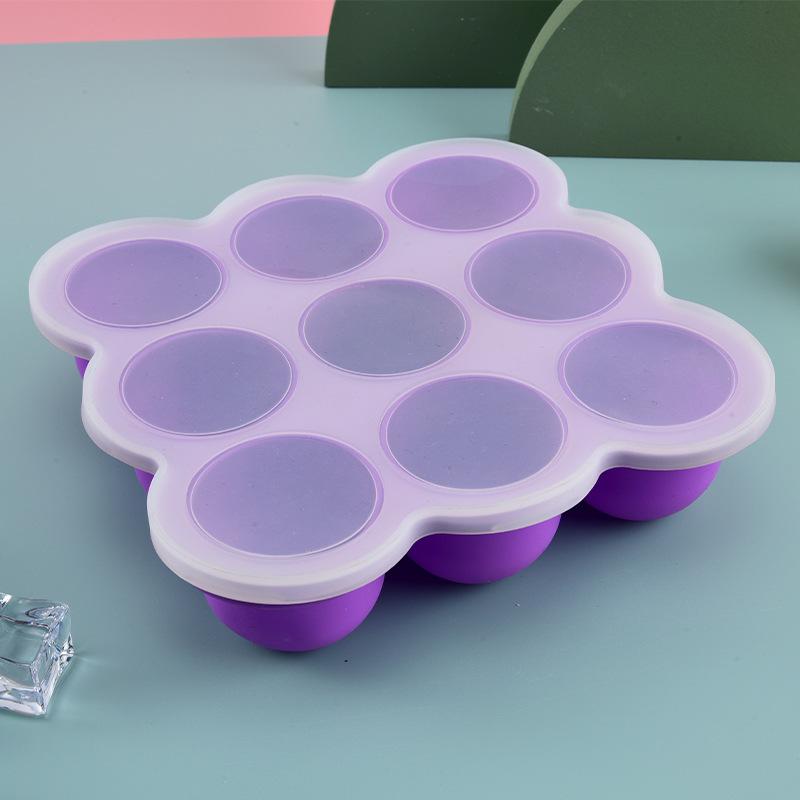 Baby Food Homemade - Baby Food Silicone Container 9Grid Freezer