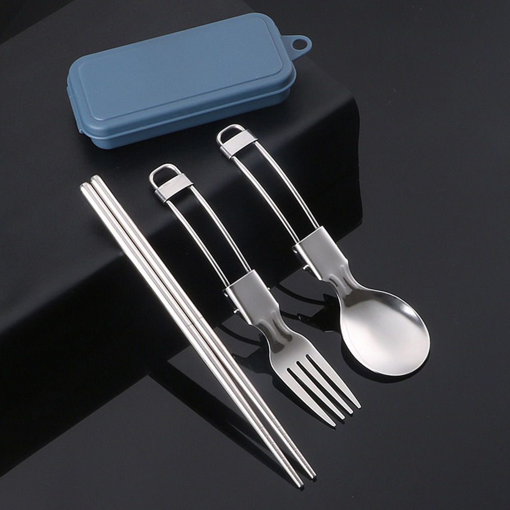 Weaning Spoon Set - Picnic Cutlery Camping Utensil Easy Storage