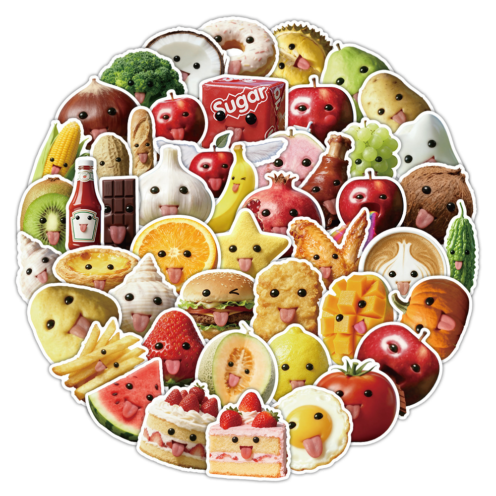 Baby Food Vegetable - 10/50PCS Abstract Food Meme Graffiti Stickers