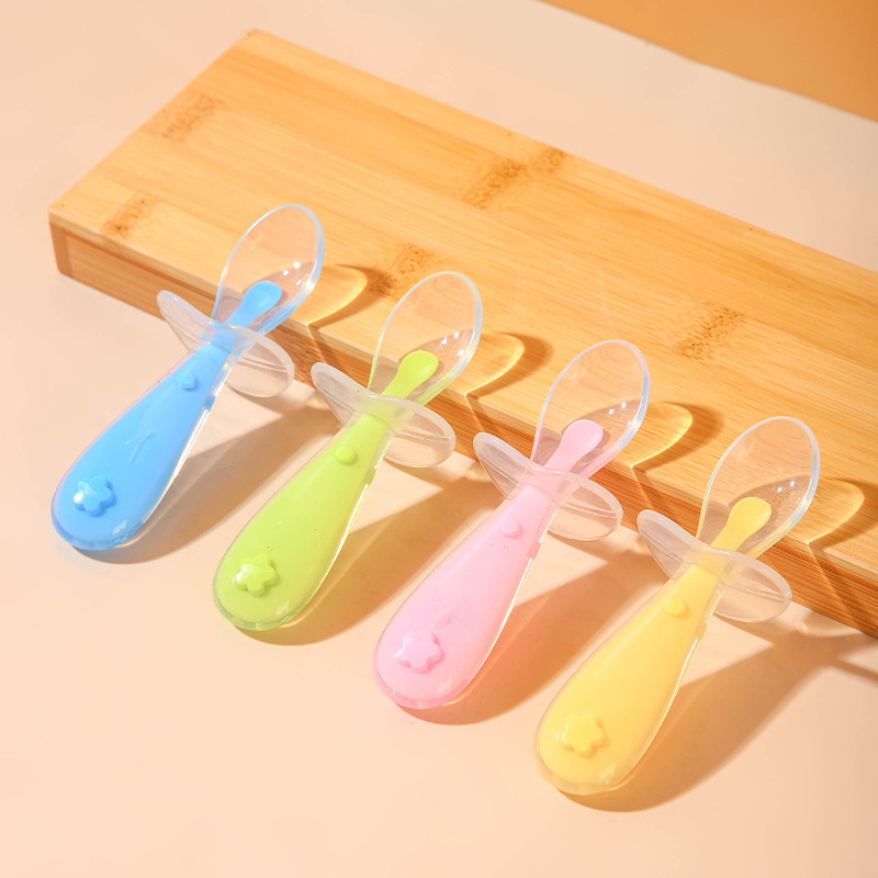 Baby Food Utensils - Baby Silicone Spoon, Baby Rice Paste