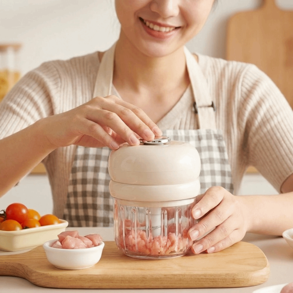 Baby Food Masher - Electric Masher 350ml Electric Garlic Chopper
