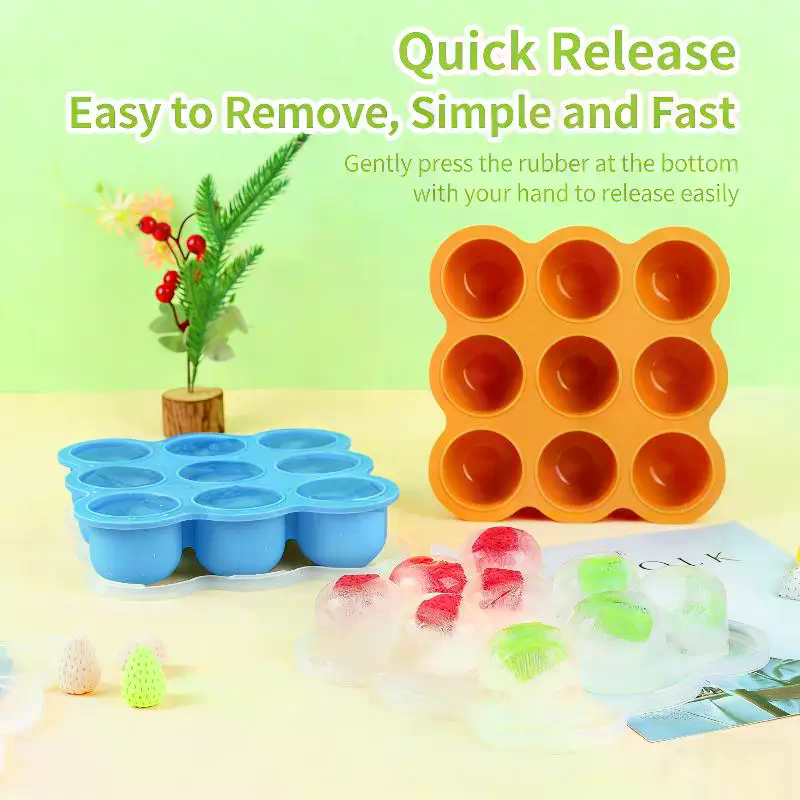 Baby Food Homemade - Silicone Baby Food Freezer Tray Airtight