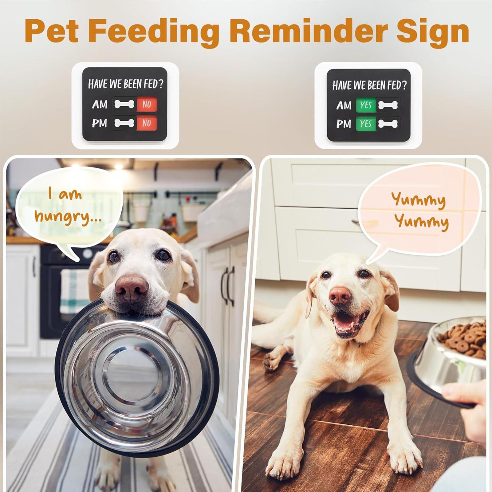 Baby Food Tracker - Dog Feeding Reminder Sign Pet Feeding