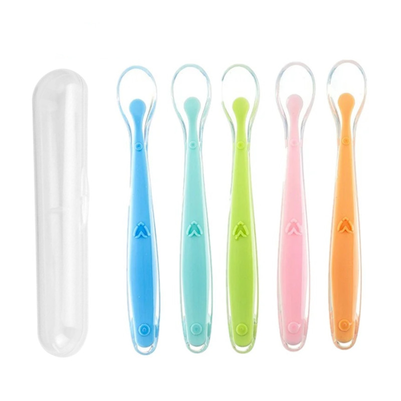 Baby Food Utensils - BPA Free Baby Silicone Spoons First