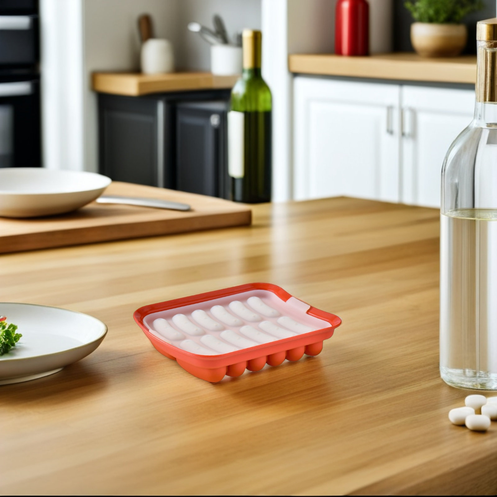 Baby Food Homemade - 12-Cavity Silicone Sausage Mold for Hot