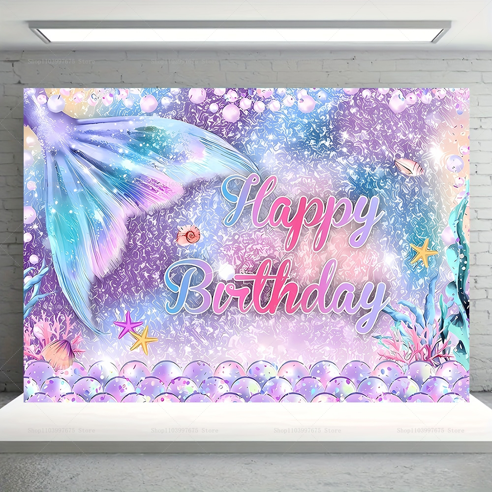 Mermaid Party Backdrops Childr - Baby Food Grinder recensione e prezzo