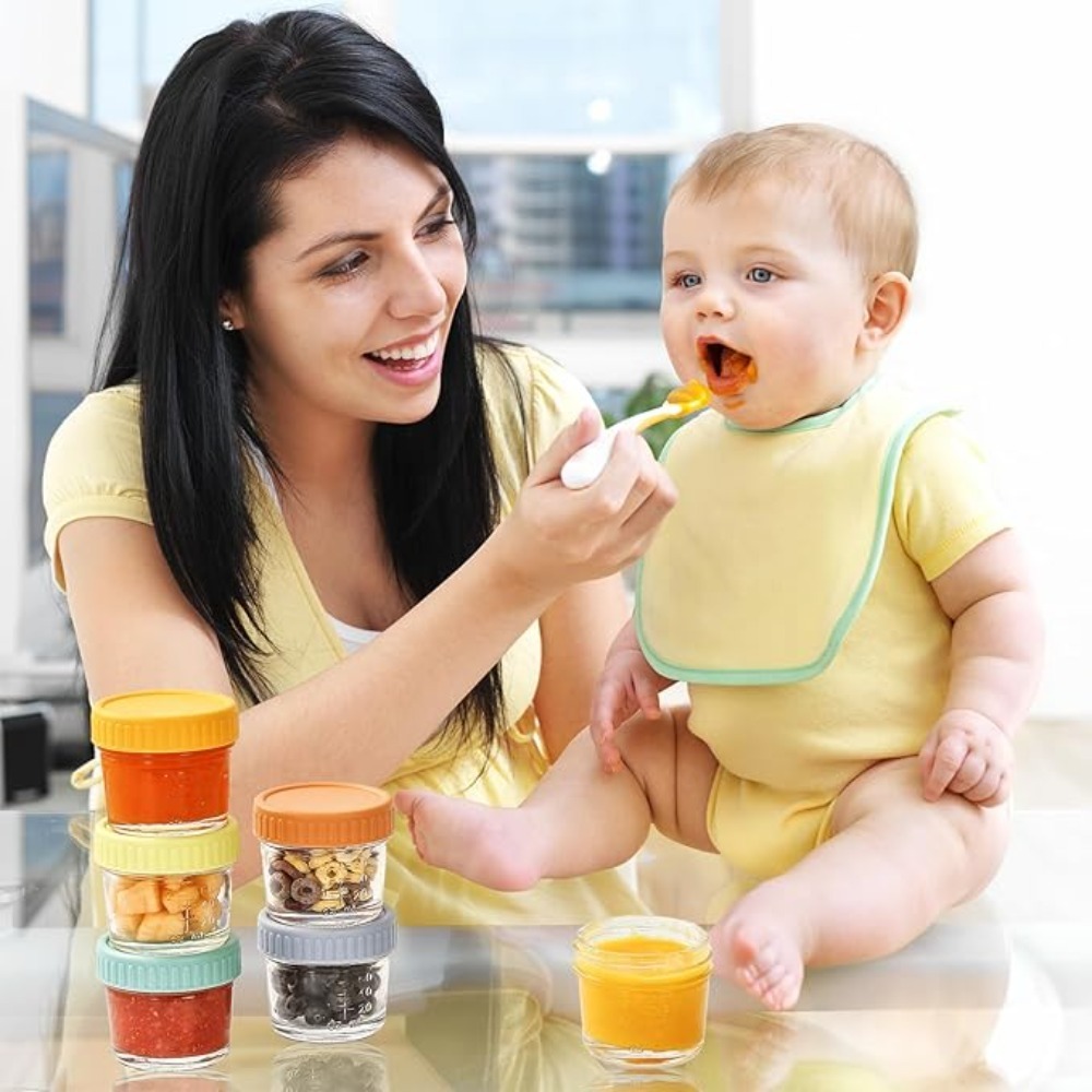 6pcs Mason Jar Glass Baby Food - Baby Food Glass recensione e prezzo