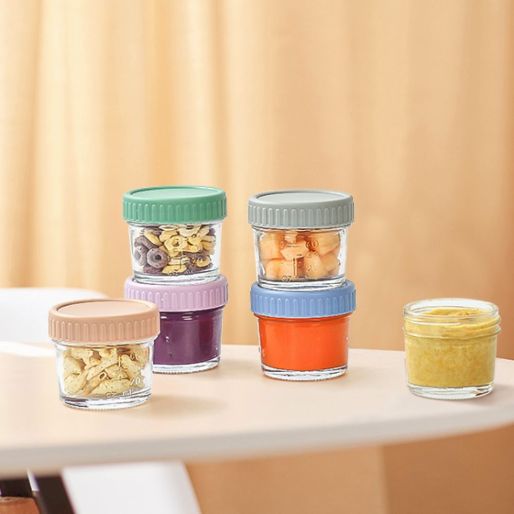 6pcs Mason Jar Glass Baby Food - Baby Food Glass recensione e prezzo