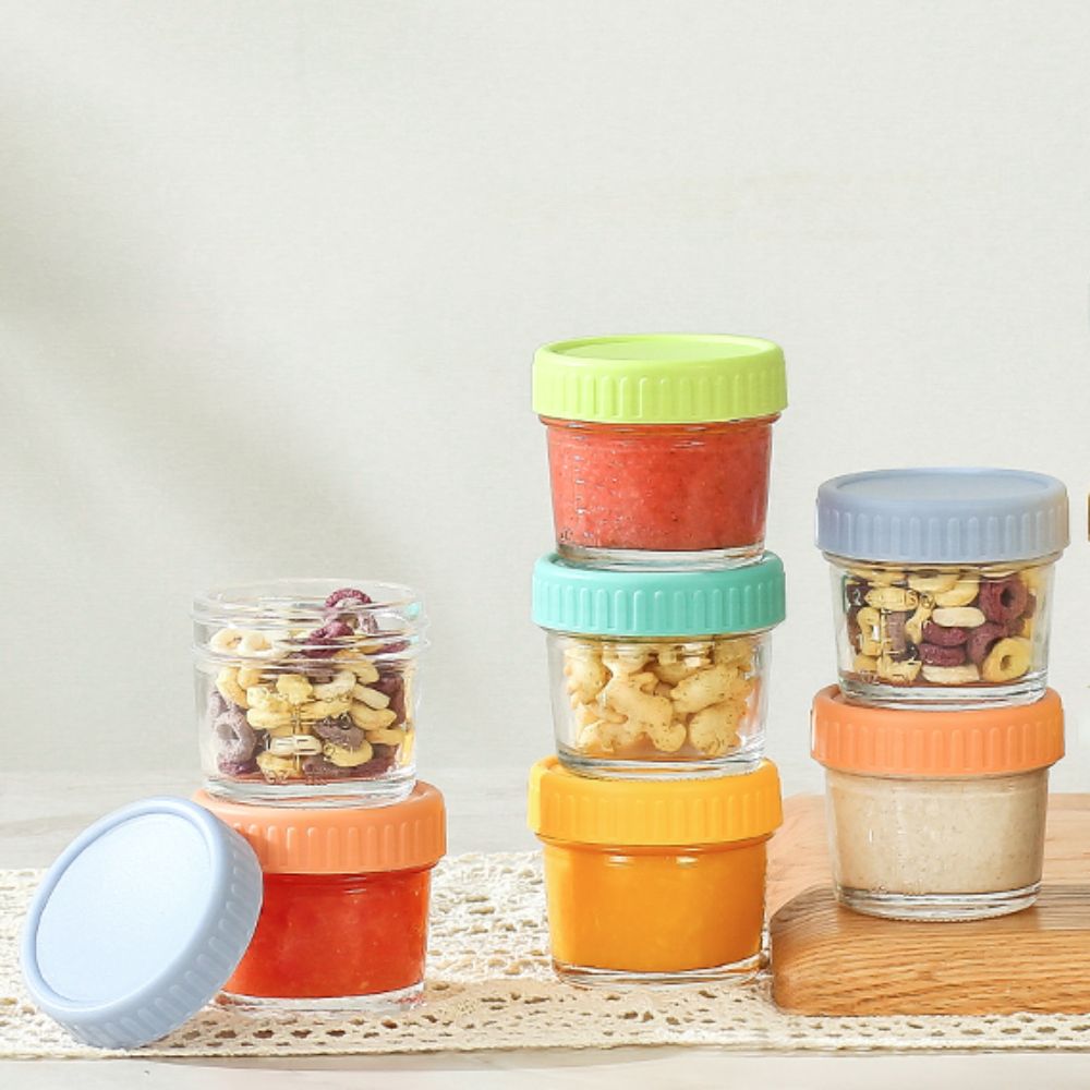 6pcs Mason Jar Glass Baby Food - Baby Food Glass recensione e prezzo