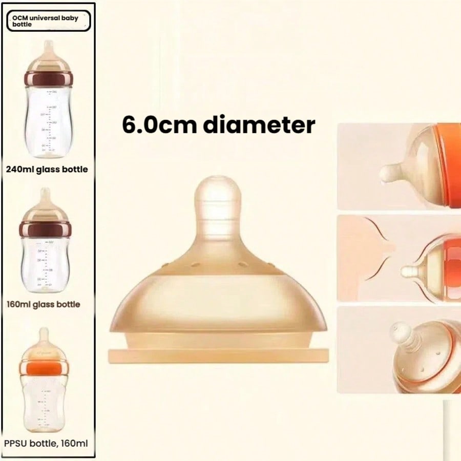 1pc Wide-neck Baby Bottle Nipp - Baby Food Glass recensione e prezzo