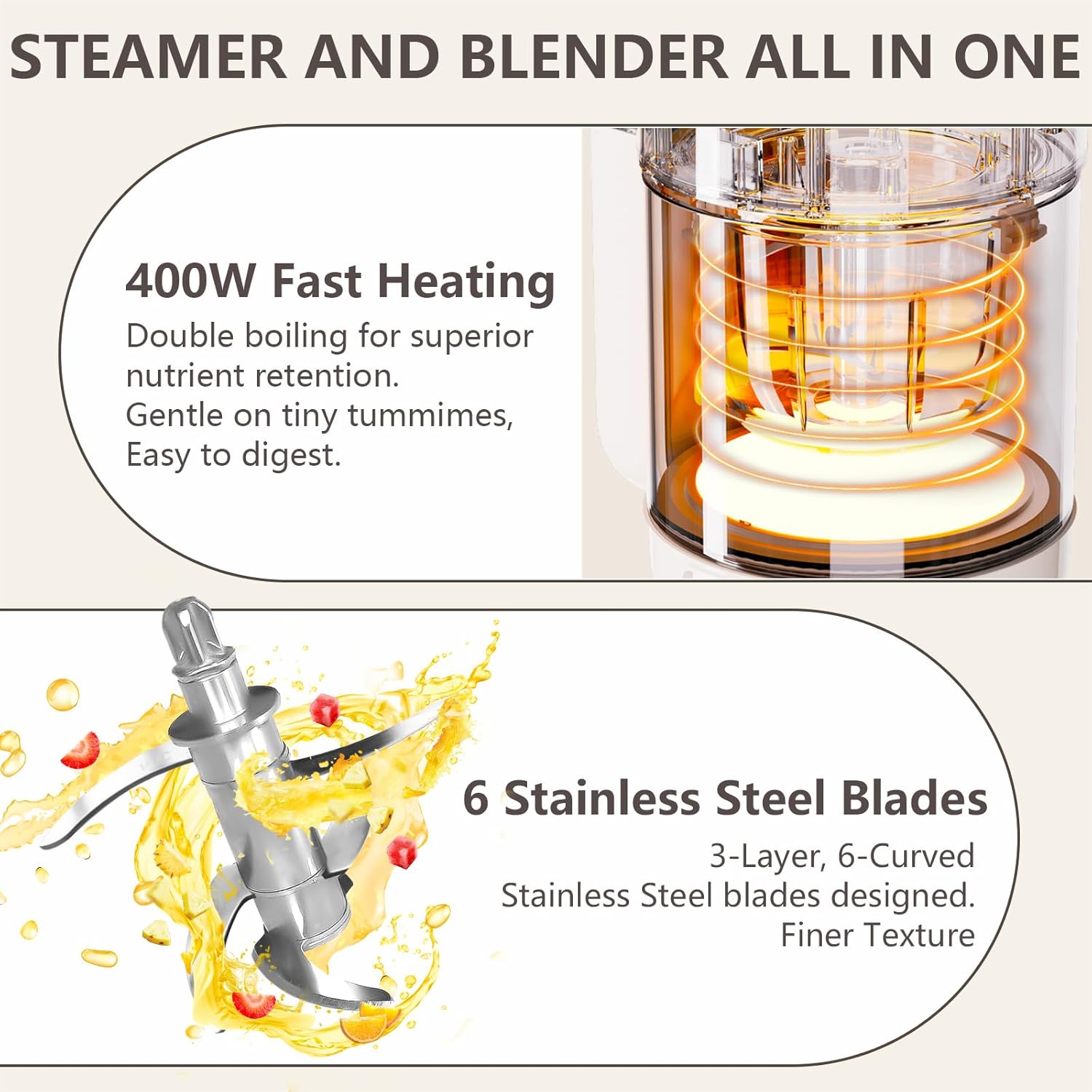 9-in-1 Baby Food Maker: Glass  - Baby Food Blender And Steamer recensione e prezzo