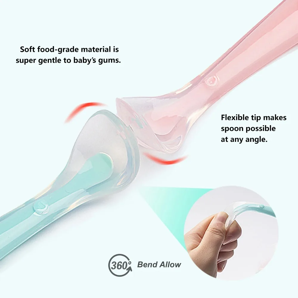 Baby Spoons Soft Silicone Todd - Baby Food Utensils recensione e prezzo