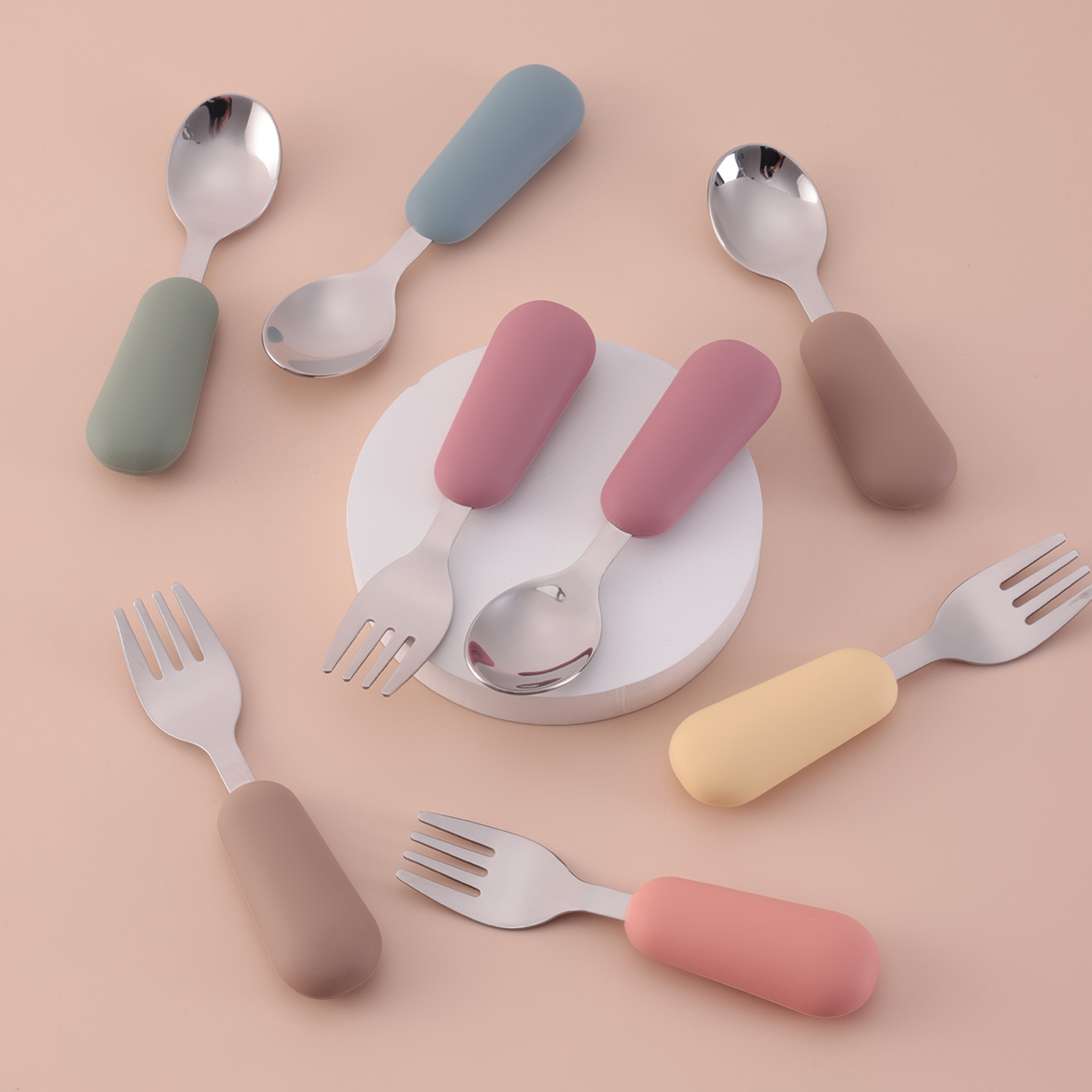 Color Kids 2PCS Stainless Stee - Baby Food Utensils recensione e prezzo