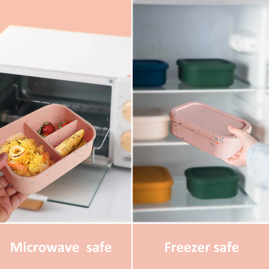 1PCS Microwave Lunch Box Silic - Baby Food Delivery recensione e prezzo