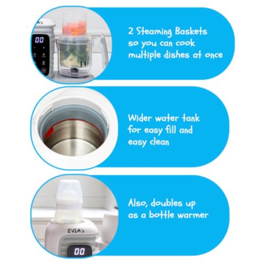 Double Baby Food Maker with 2  - Baby Food Blender And Steamer recensione e prezzo