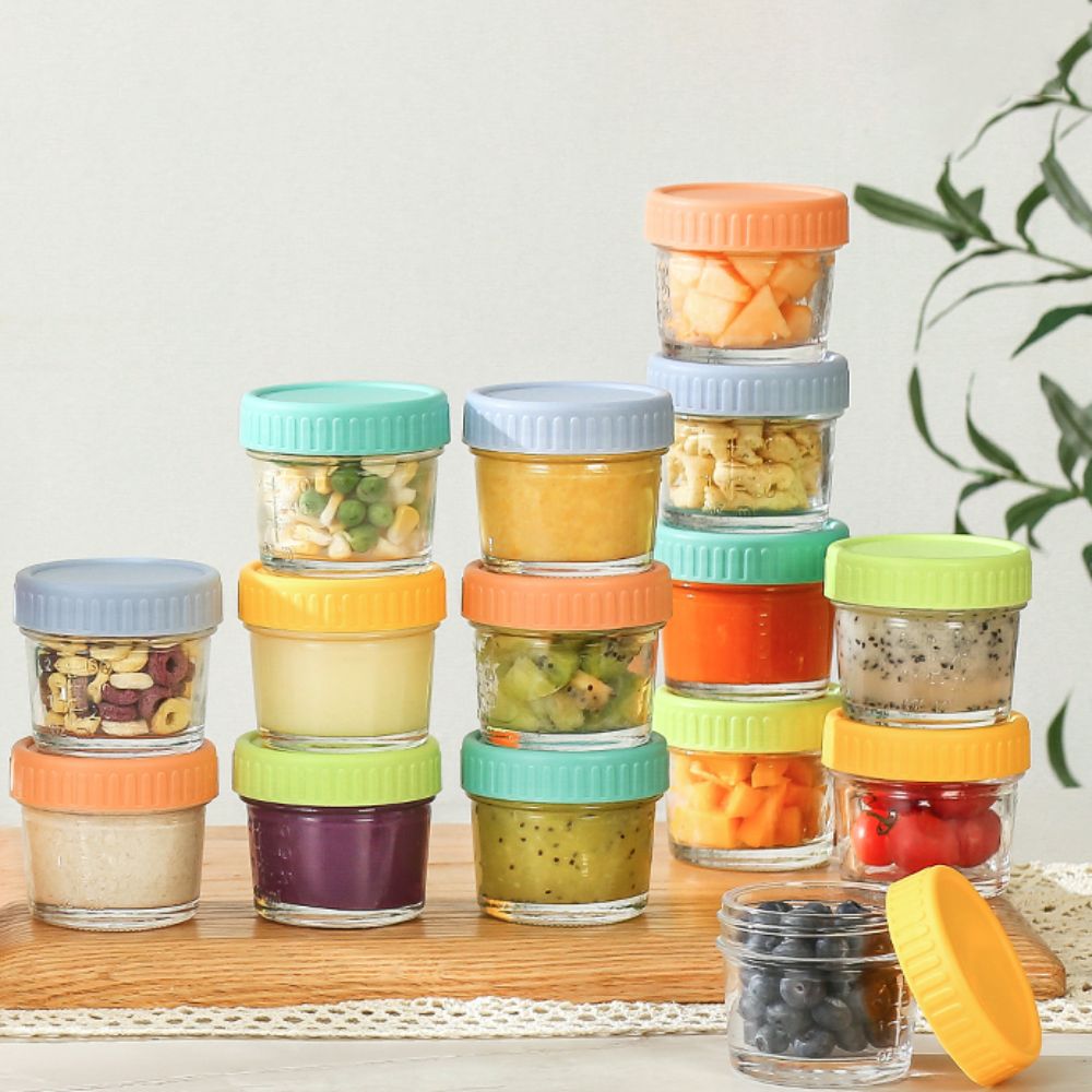 6pcs Glass Baby Food Jar Reusa - Baby Food Glass recensione e prezzo