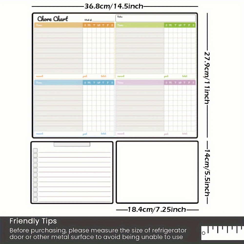 Magnetic Dry-Erase Chore Chart - Baby Food Tracker recensione e prezzo