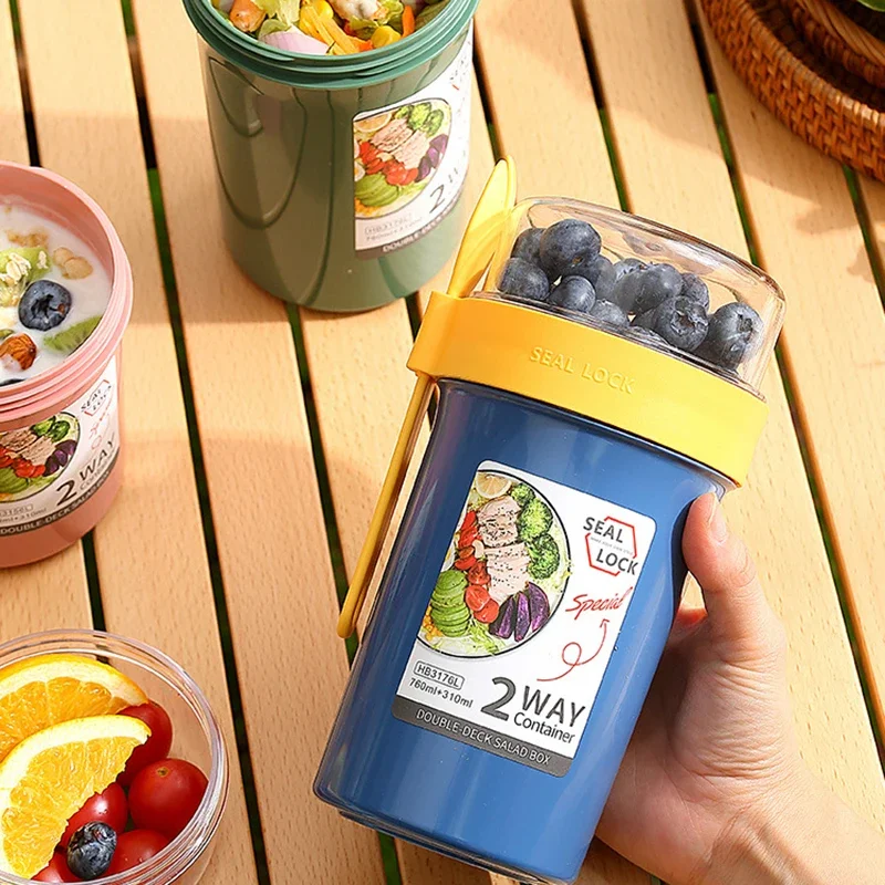 Bento Lunch Box Salad Oatmeal  - Weaning Spoon Set recensione e prezzo