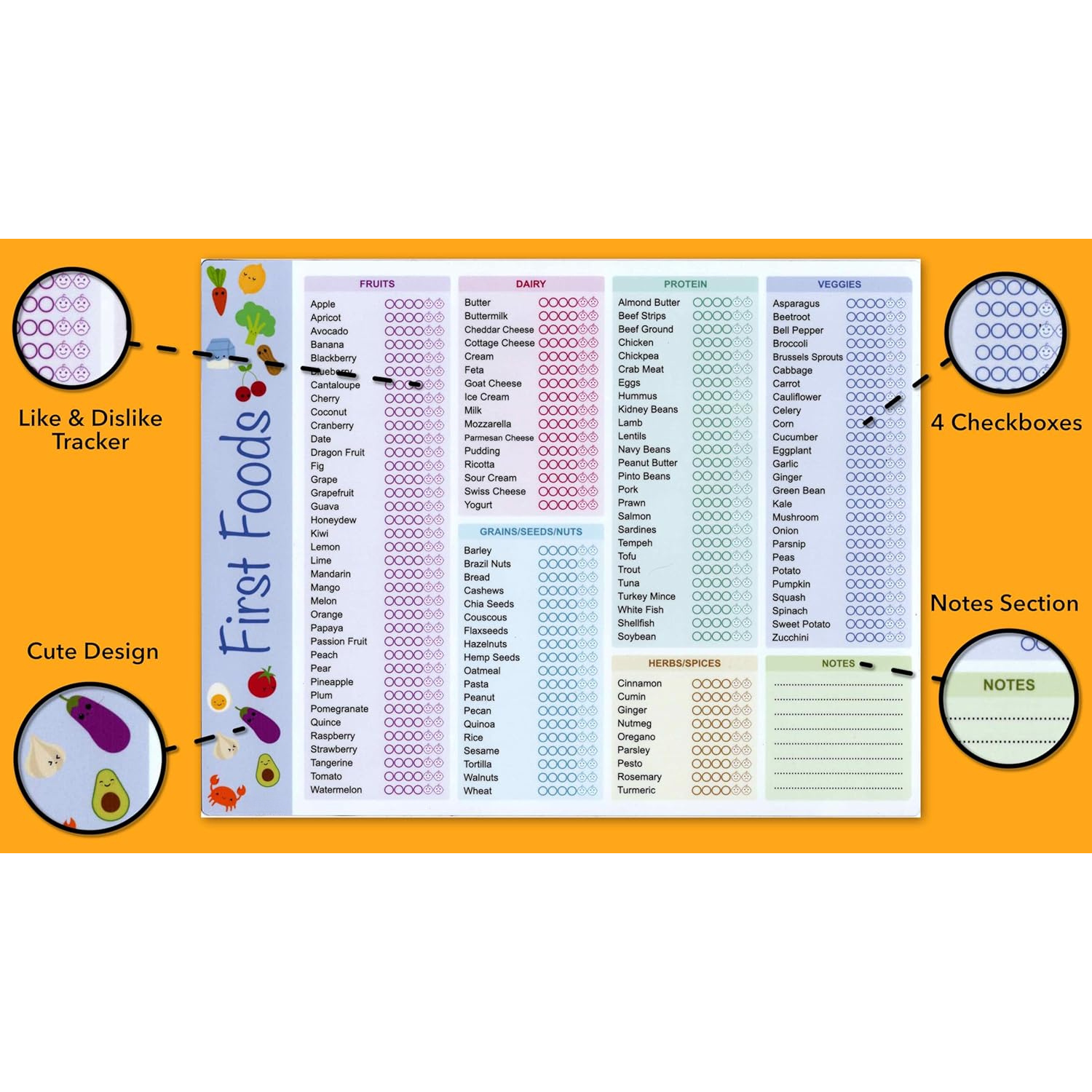 Baby First Foods Tracker, High - Baby Food Tracker recensione e prezzo