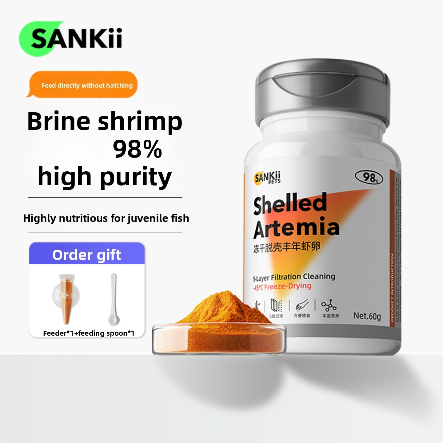 SANKii Decapsulated Brine Shri - Baby Food With Protein recensione e prezzo