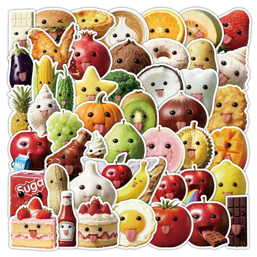 10/50PCS Abstract Food Meme Gr - Baby Food Vegetable recensione e prezzo