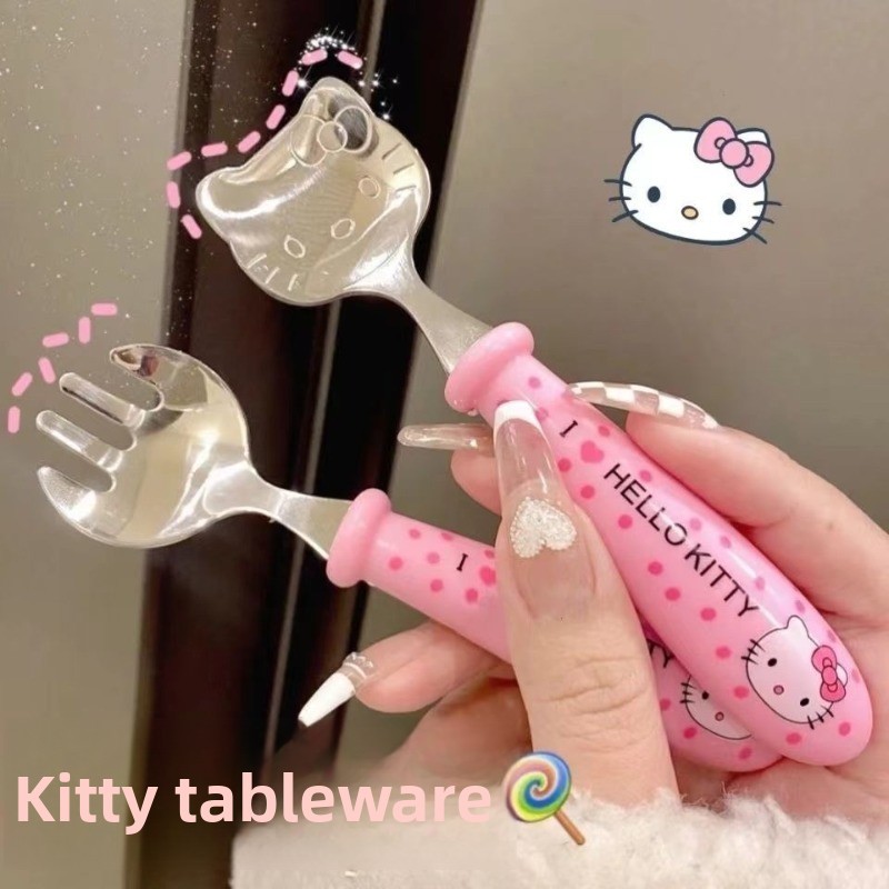 Cute cartoon Hello Kitty spoon - Weaning Spoon Set recensione e prezzo