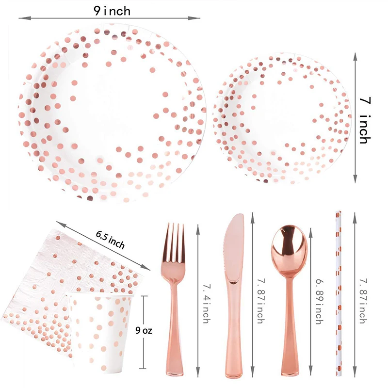 Rose Gold Party Tableware Kit  - Weaning Spoon Set recensione e prezzo