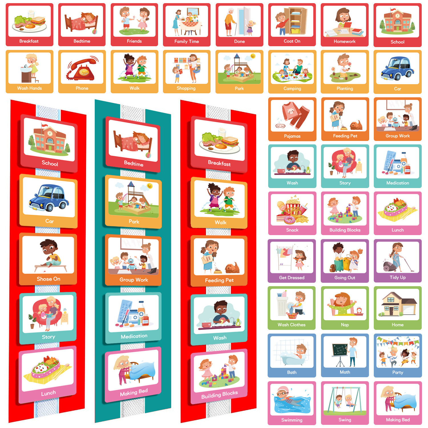 60 Pcs Visual Schedule Visual  - Baby Food Tracker recensione e prezzo