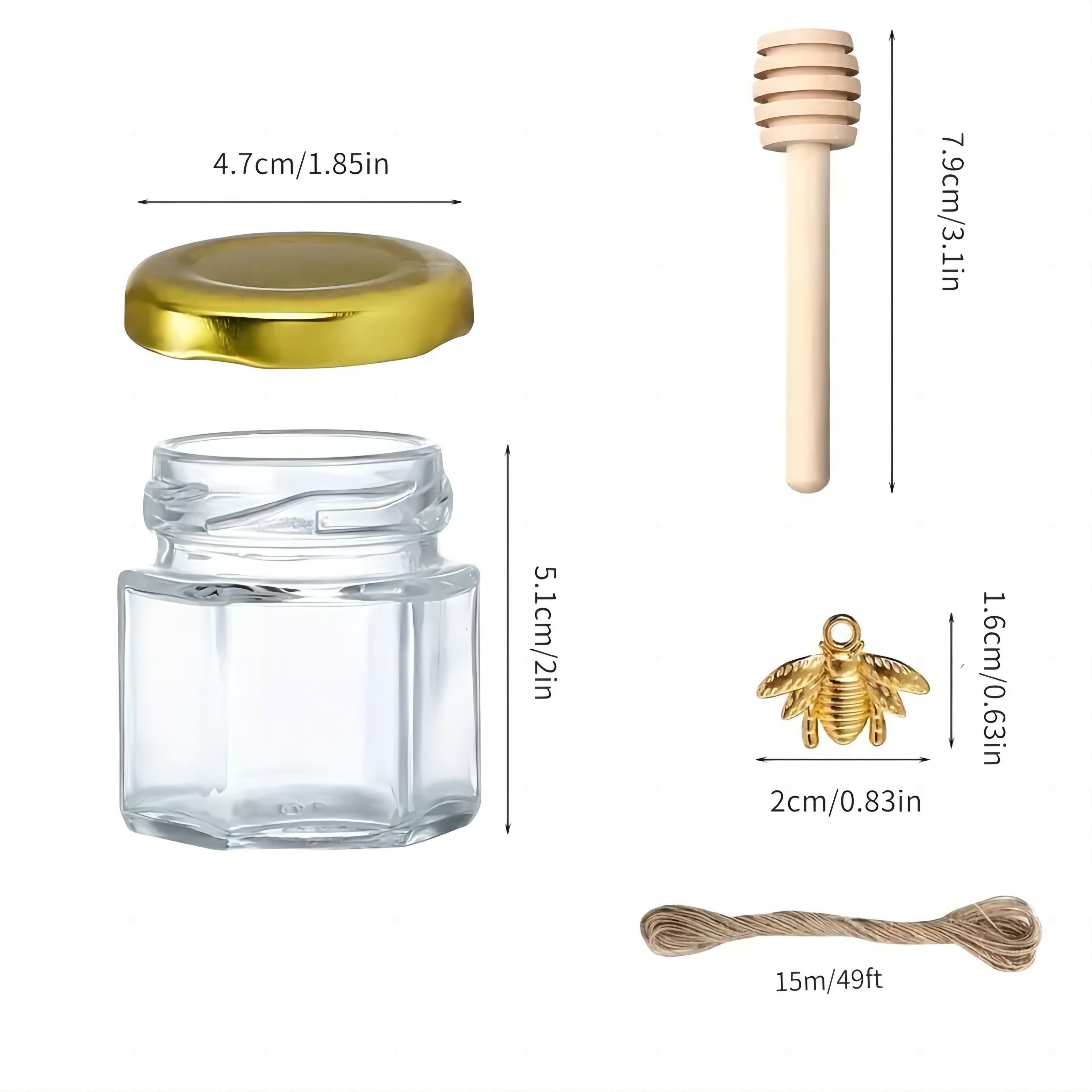 1.5 Oz Hexagon Mini Glass Hone - Baby Food Glass recensione e prezzo