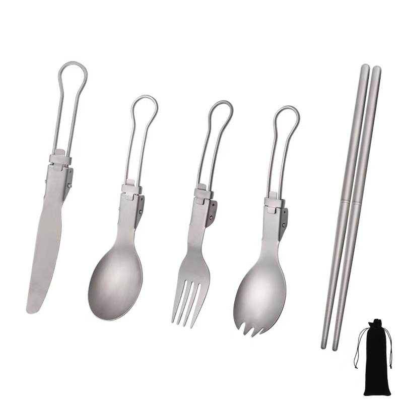 Titanium Foldable Utensil Set  - Weaning Spoon Set recensione e prezzo