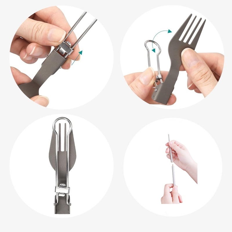 Titanium Foldable Utensil Set  - Weaning Spoon Set recensione e prezzo