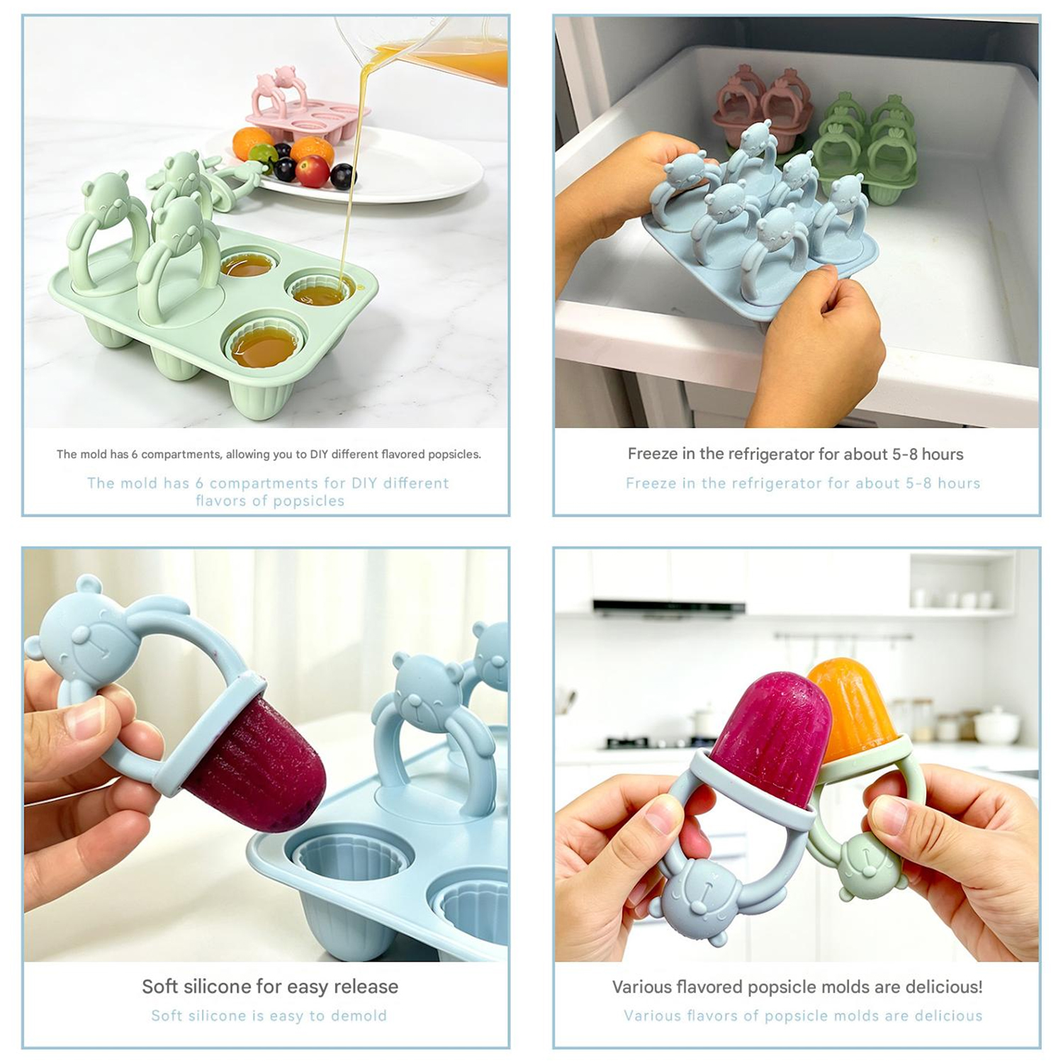 6-compartment silicone bear po - Baby Food Homemade recensione e prezzo