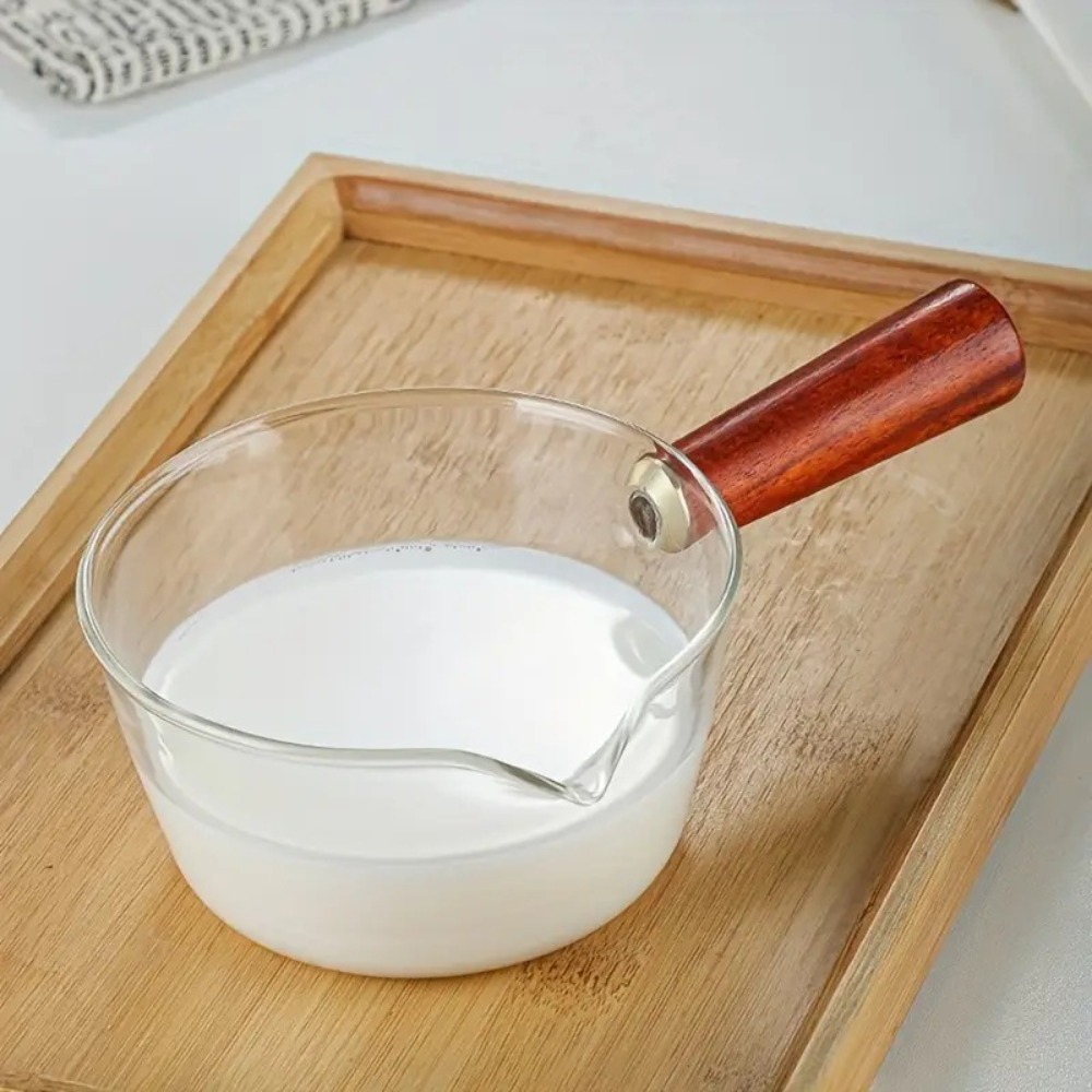 Fashion Wood Handle Glass Milk - Baby Food Glass recensione e prezzo