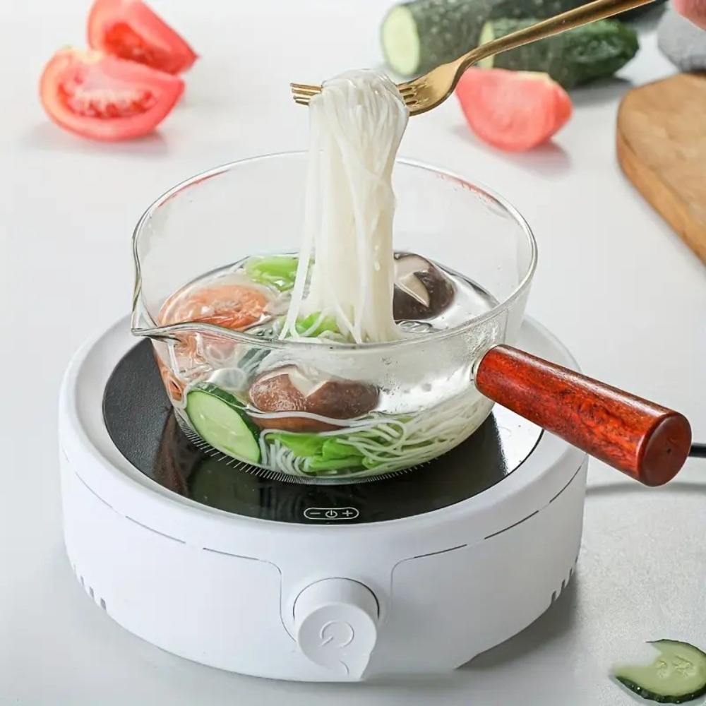 Fashion Wood Handle Glass Milk - Baby Food Glass recensione e prezzo