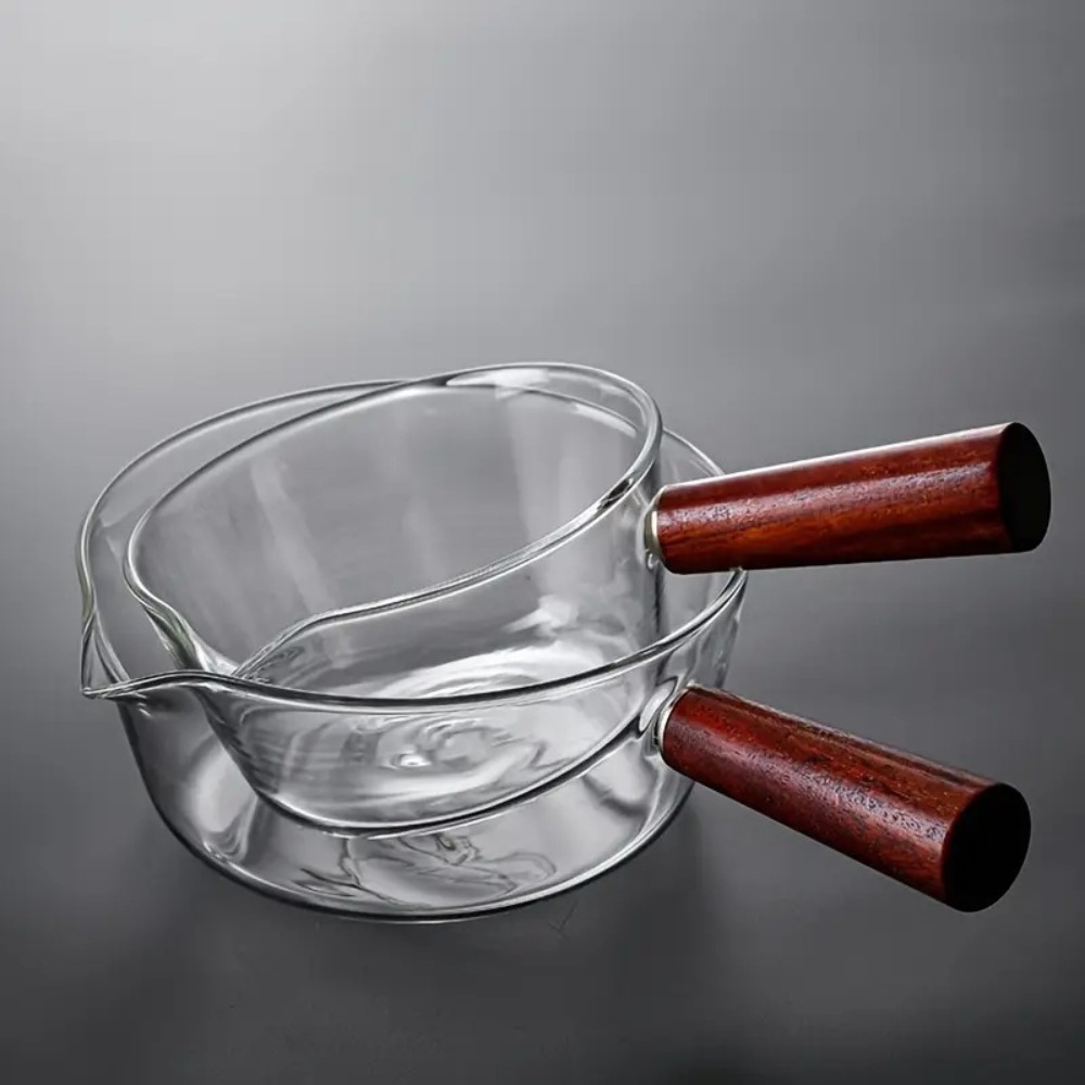 Fashion Wood Handle Glass Milk - Baby Food Glass recensione e prezzo