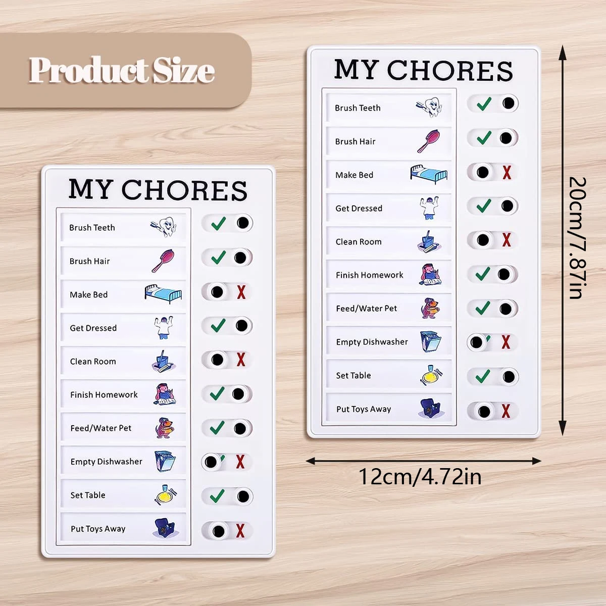 1Pcs Kids Chore Chart with 5Pc - Baby Food Tracker recensione e prezzo