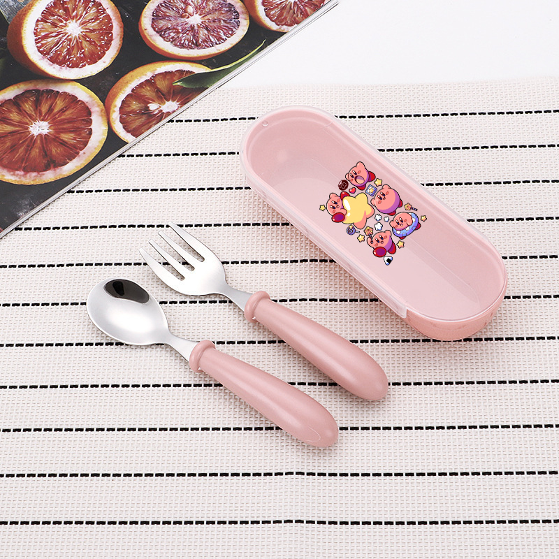 3pcs/set Kirbys Spoon Forks Bo - Weaning Spoon Set recensione e prezzo