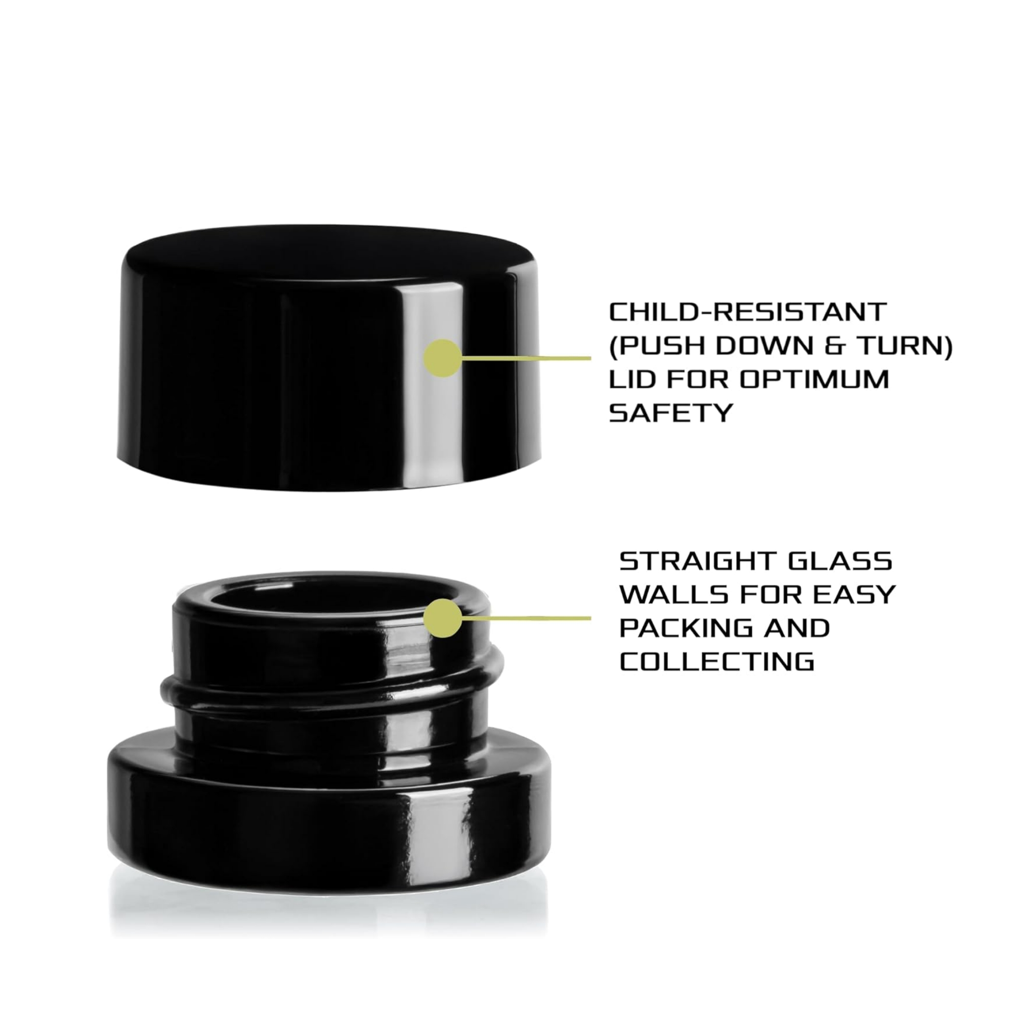 5ml Thick Black Glass Jars wit - Baby Food Glass recensione e prezzo