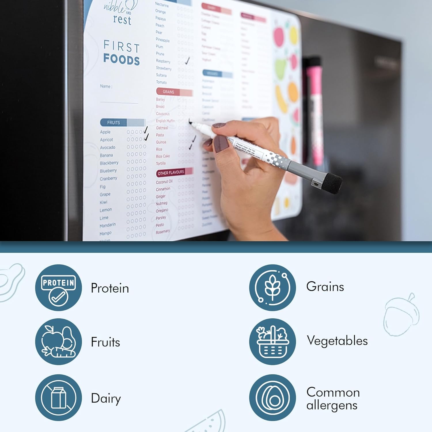 Baby First Foods Tracker Fridg - Baby Food Tracker recensione e prezzo