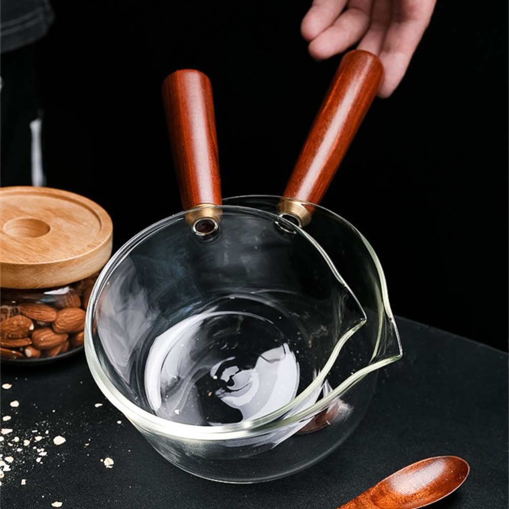 Salad Bowl Wood Handle Glass M - Baby Food Glass recensione e prezzo