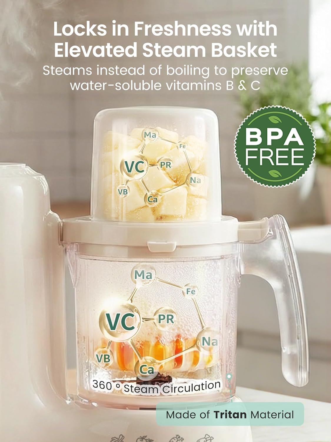 Baby Food Maker with Dual-Laye - Baby Food Blender And Steamer recensione e prezzo